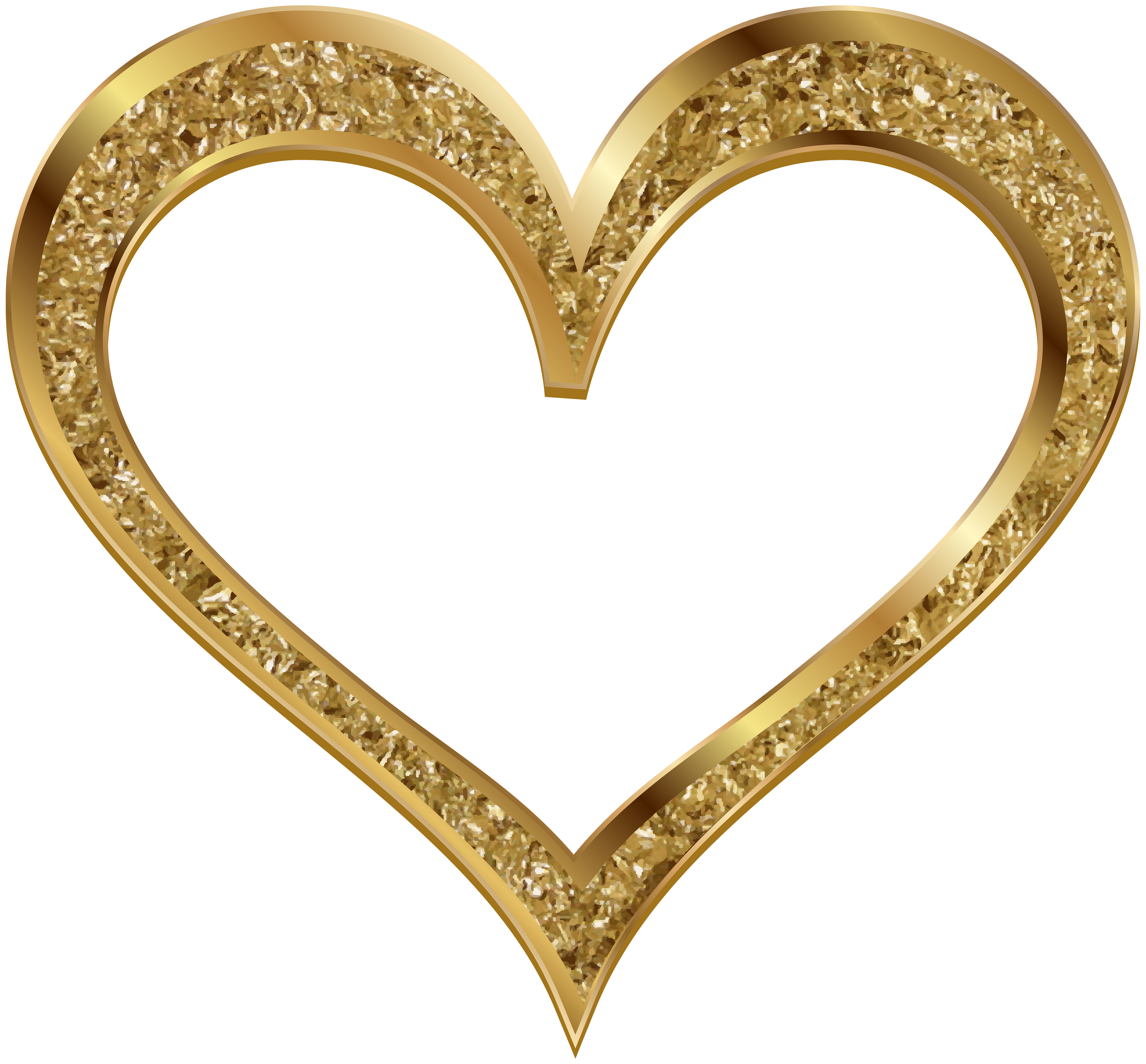 gold heart clip art free - photo #34