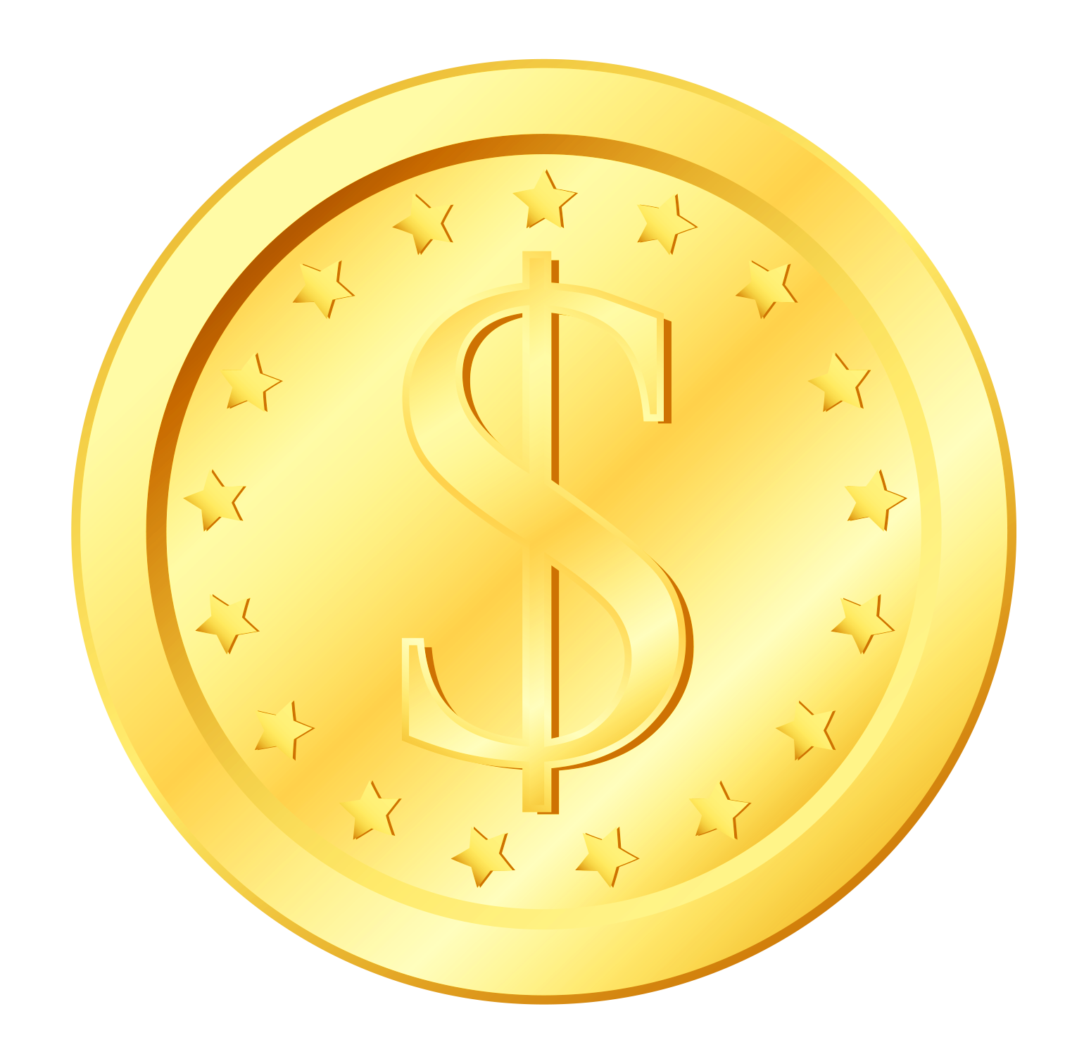 Gold Coin Transparent PNG Clipart | Gallery Yopriceville - High-Quality