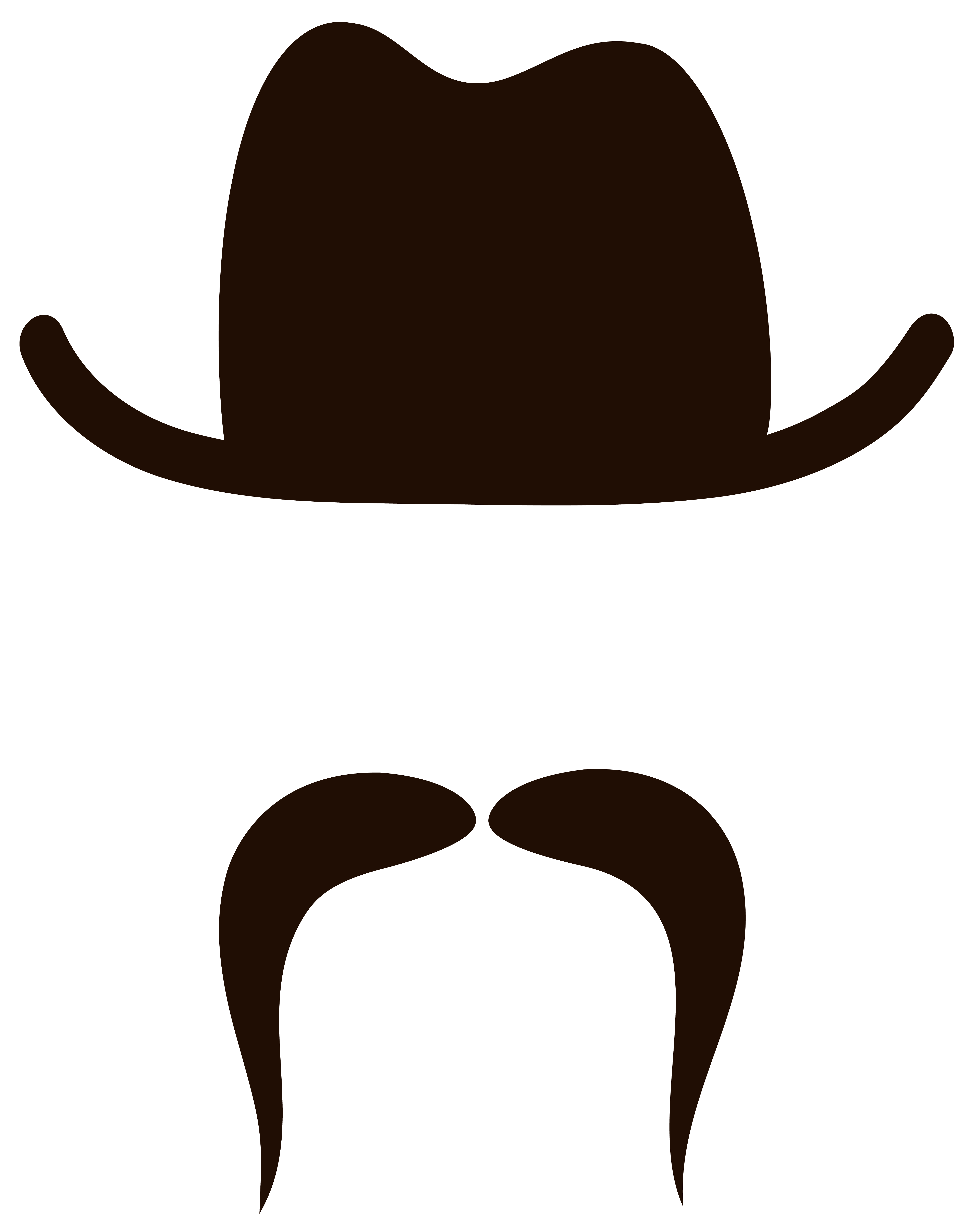 moustache and hat clipart - photo #9