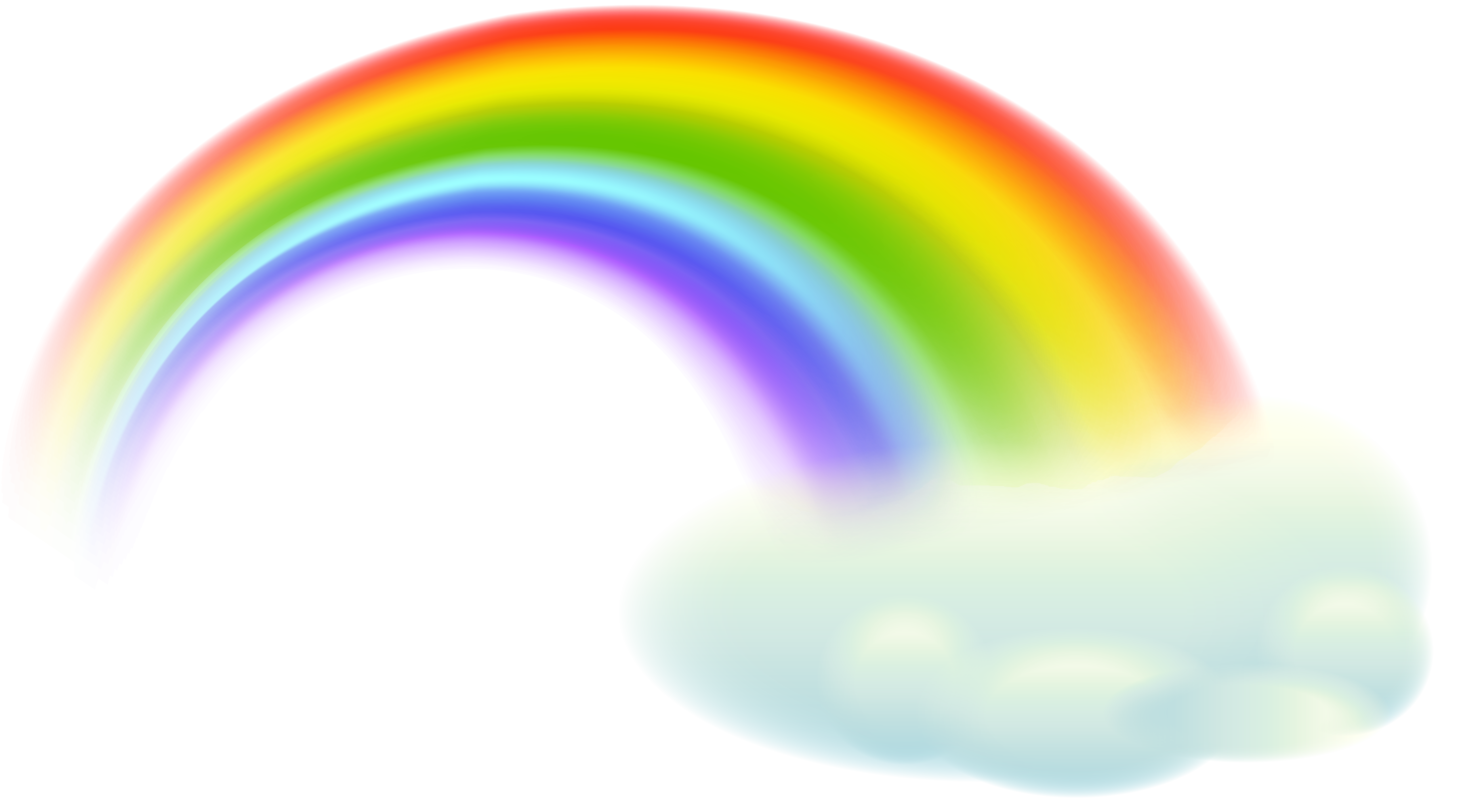 free clipart rainbow with clouds - photo #37