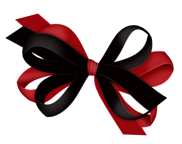 Red and Black Bow Clipart | Gallery Yopriceville - High-Quality Images