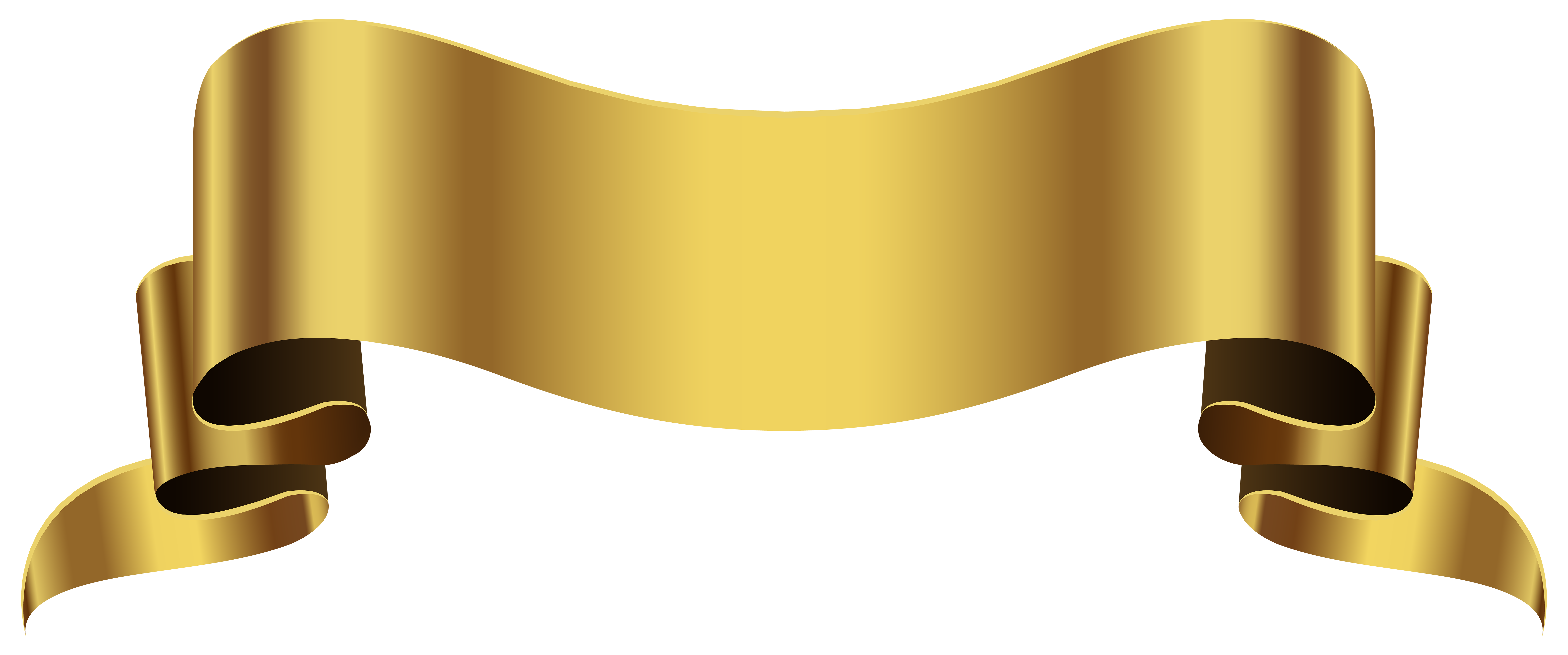 Gold Banner Transparent PNG Clip Art Image | Gallery Yopriceville