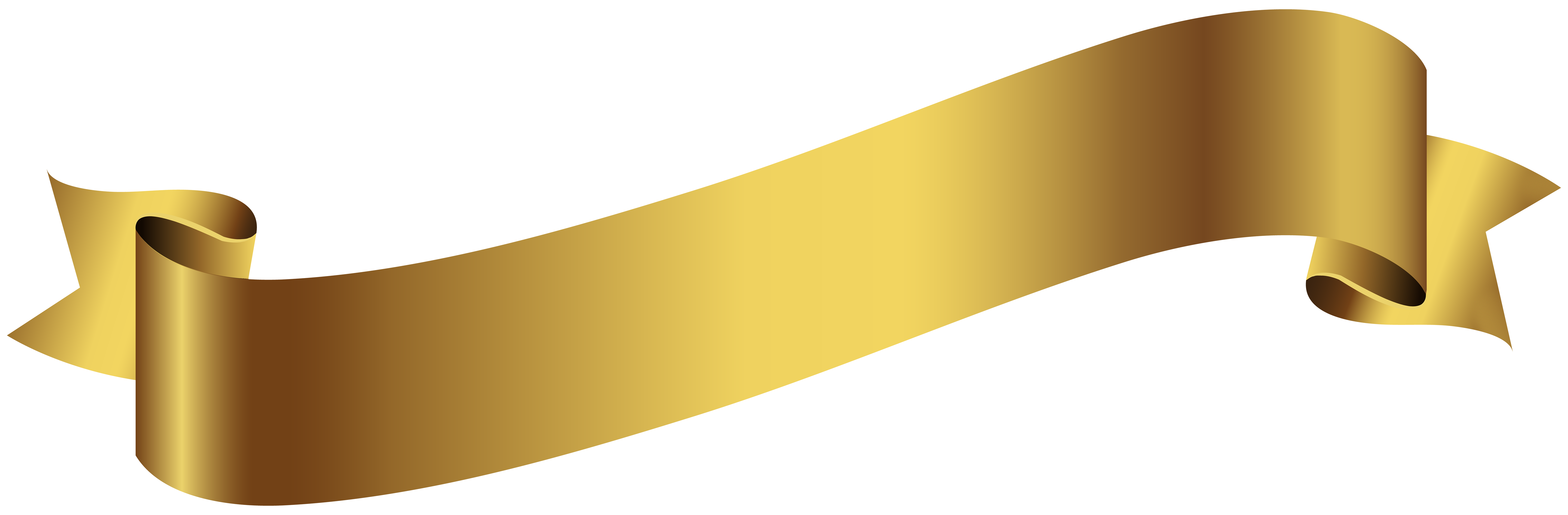 Gold Banner Transparent PNG Image | Gallery Yopriceville - High-Quality