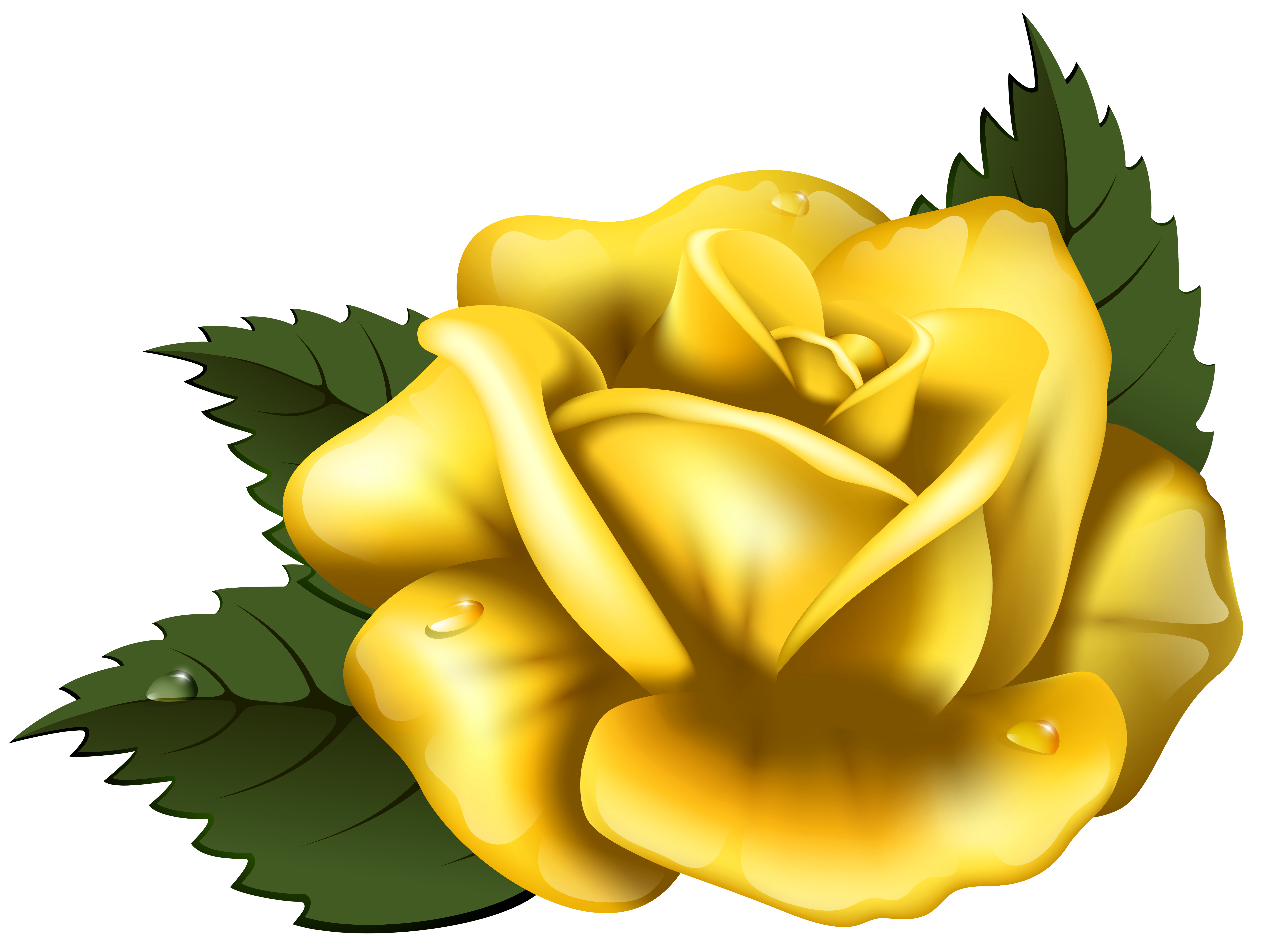clipart of yellow roses - photo #30