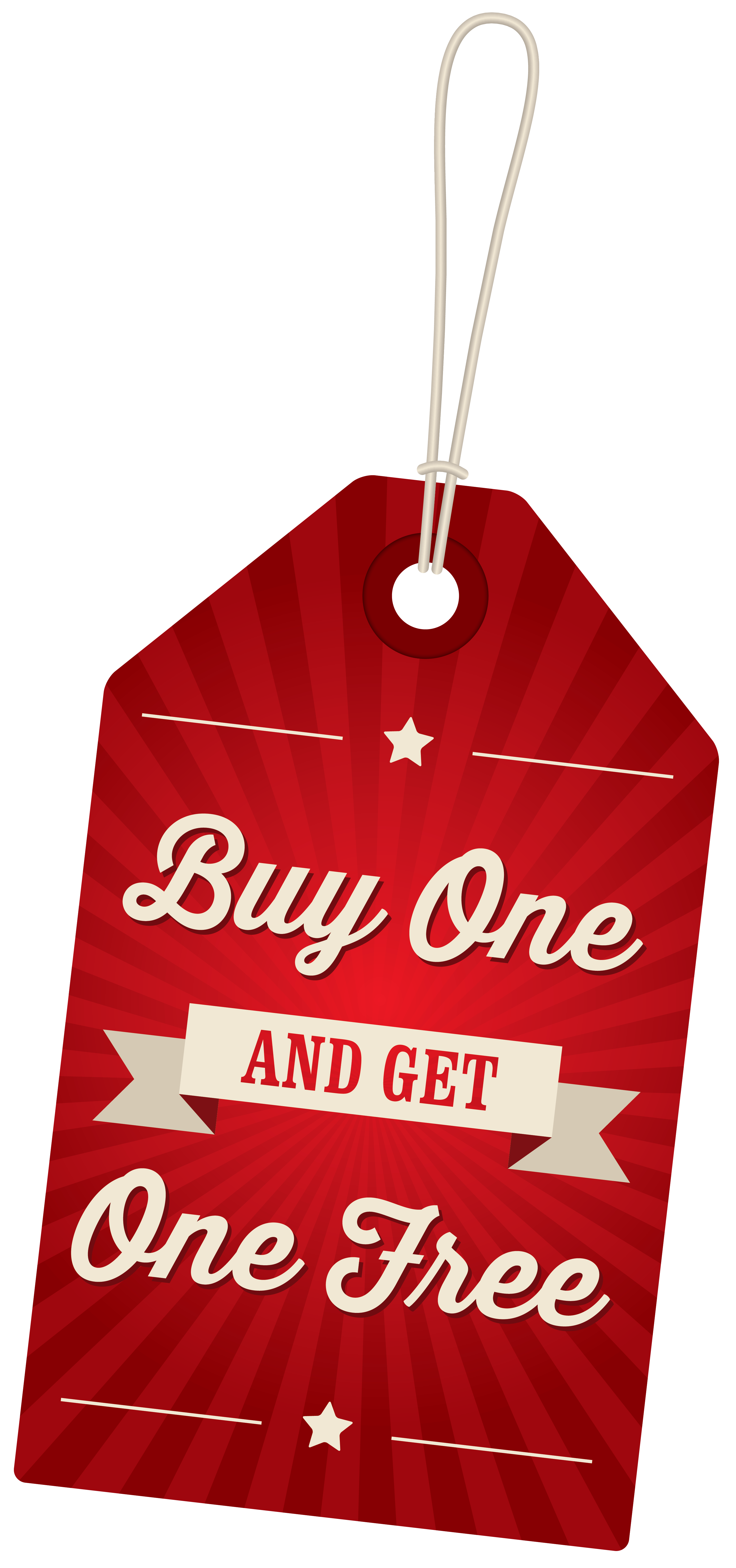 Buy One Get One Free Label PNG Clipart Image | Gallery ...