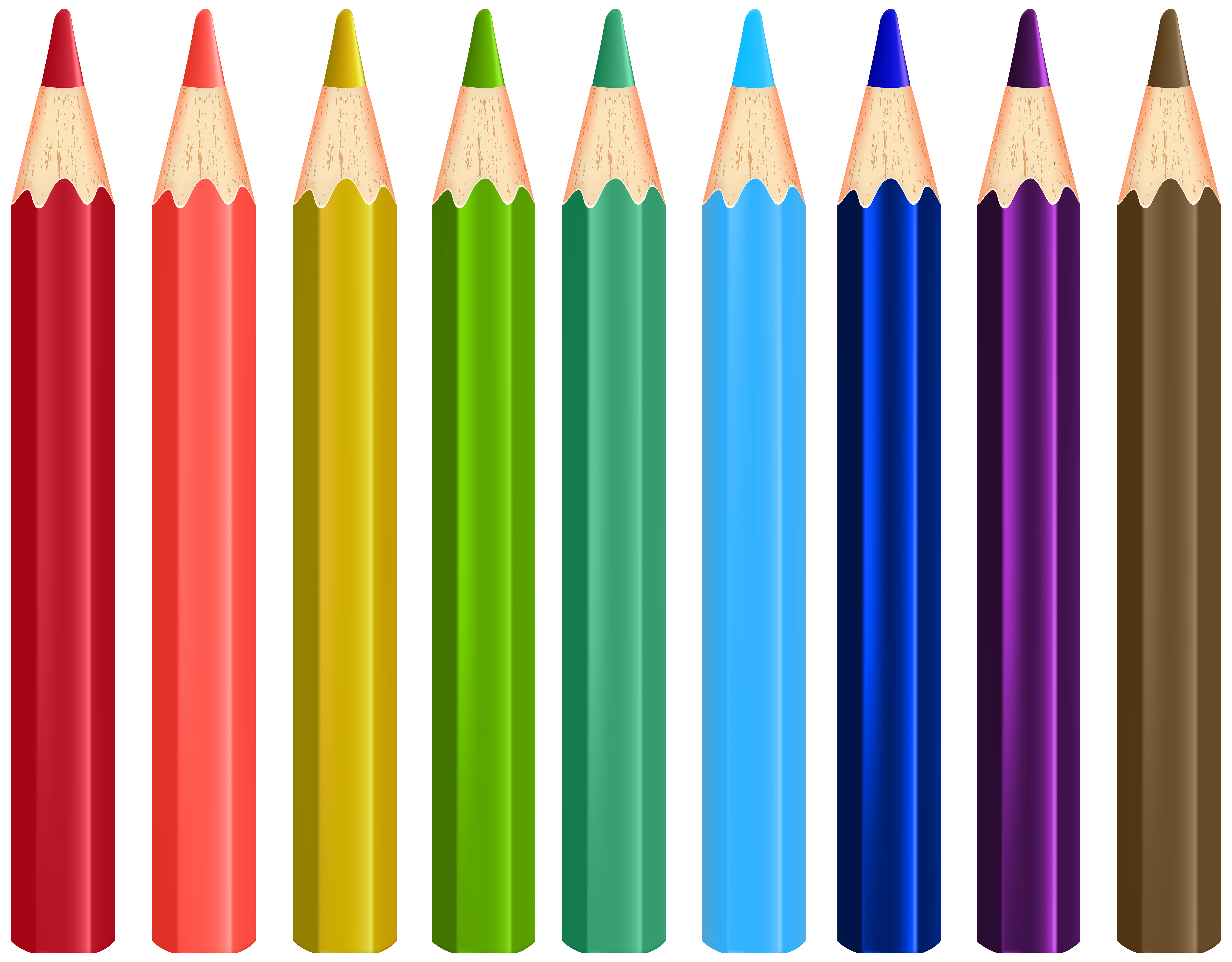 Colour Pencils Transparent PNG Clip Art Image | Gallery Yopriceville