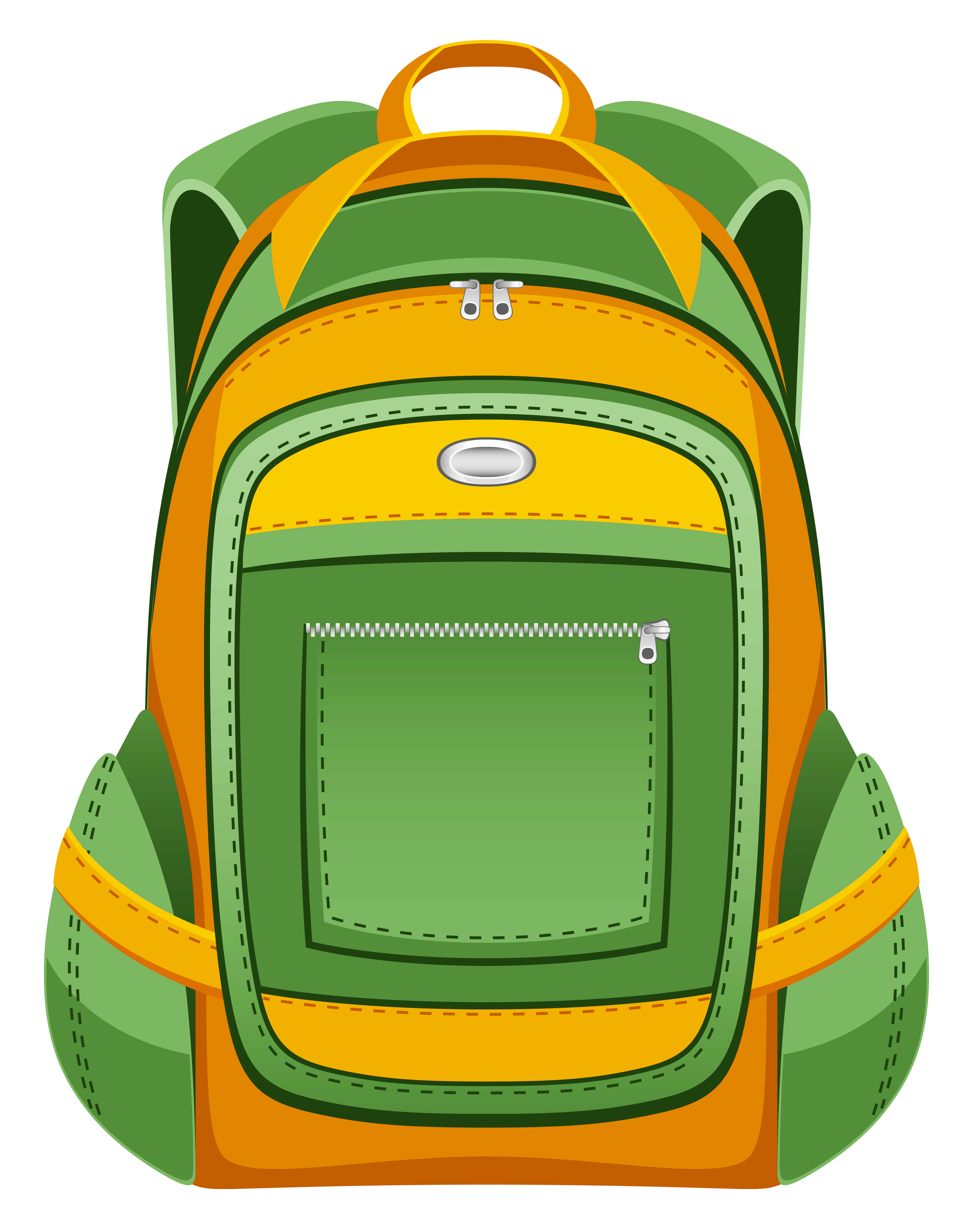 Green and Yellow Backpack PNG Vector Clipart | Gallery Yopriceville