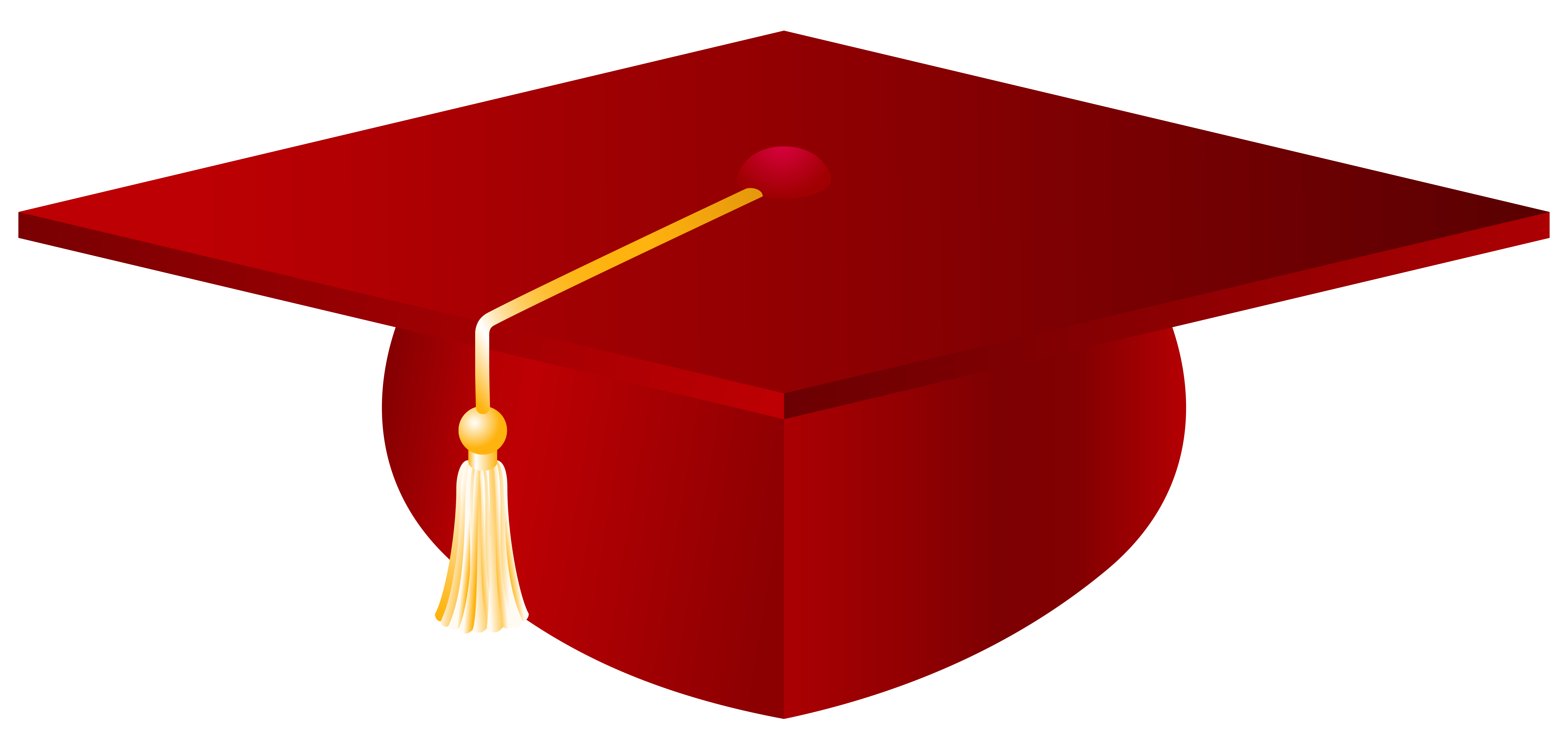free red graduation cap clipart - photo #11
