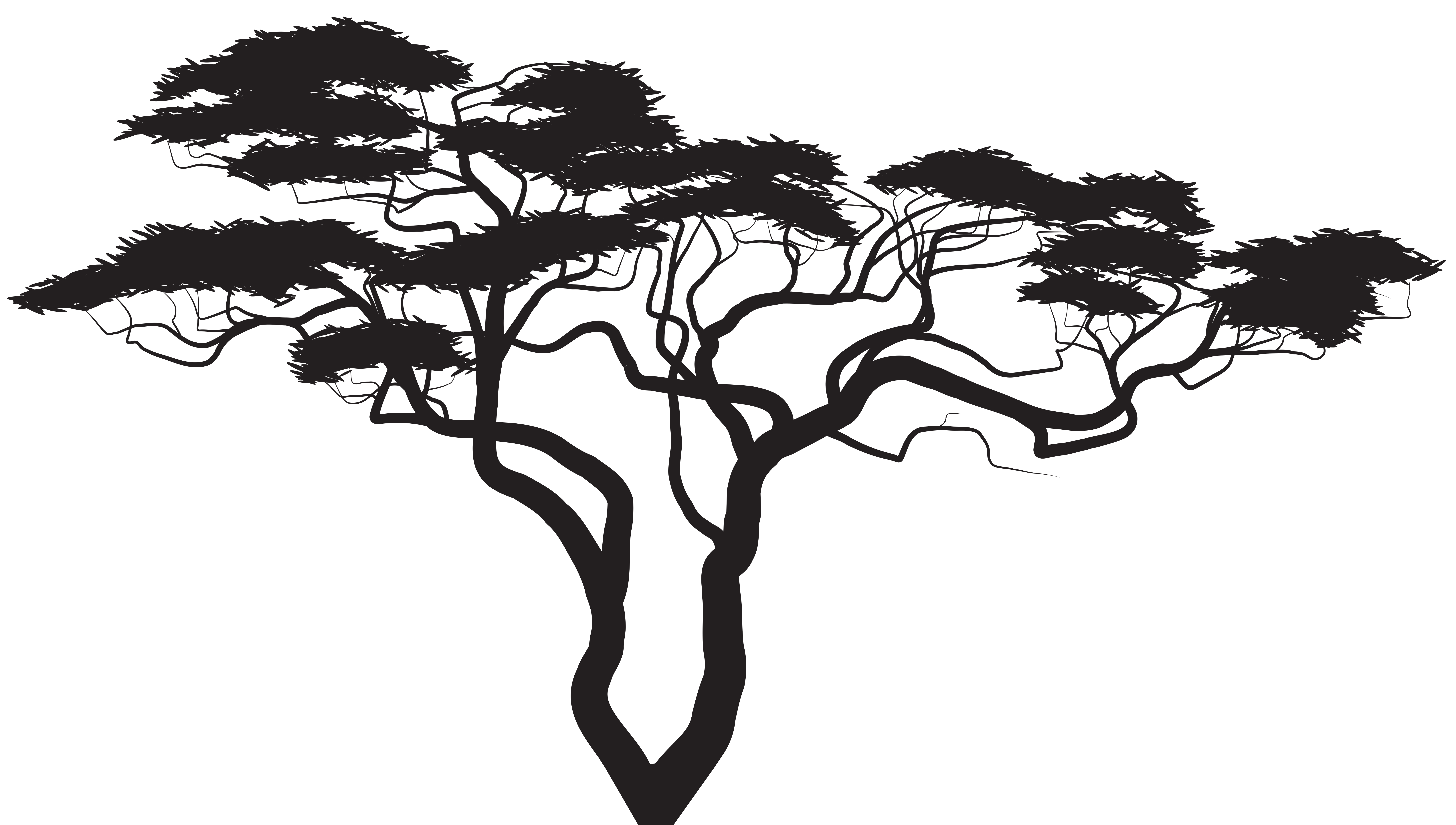 clip art tree silhouette - photo #26