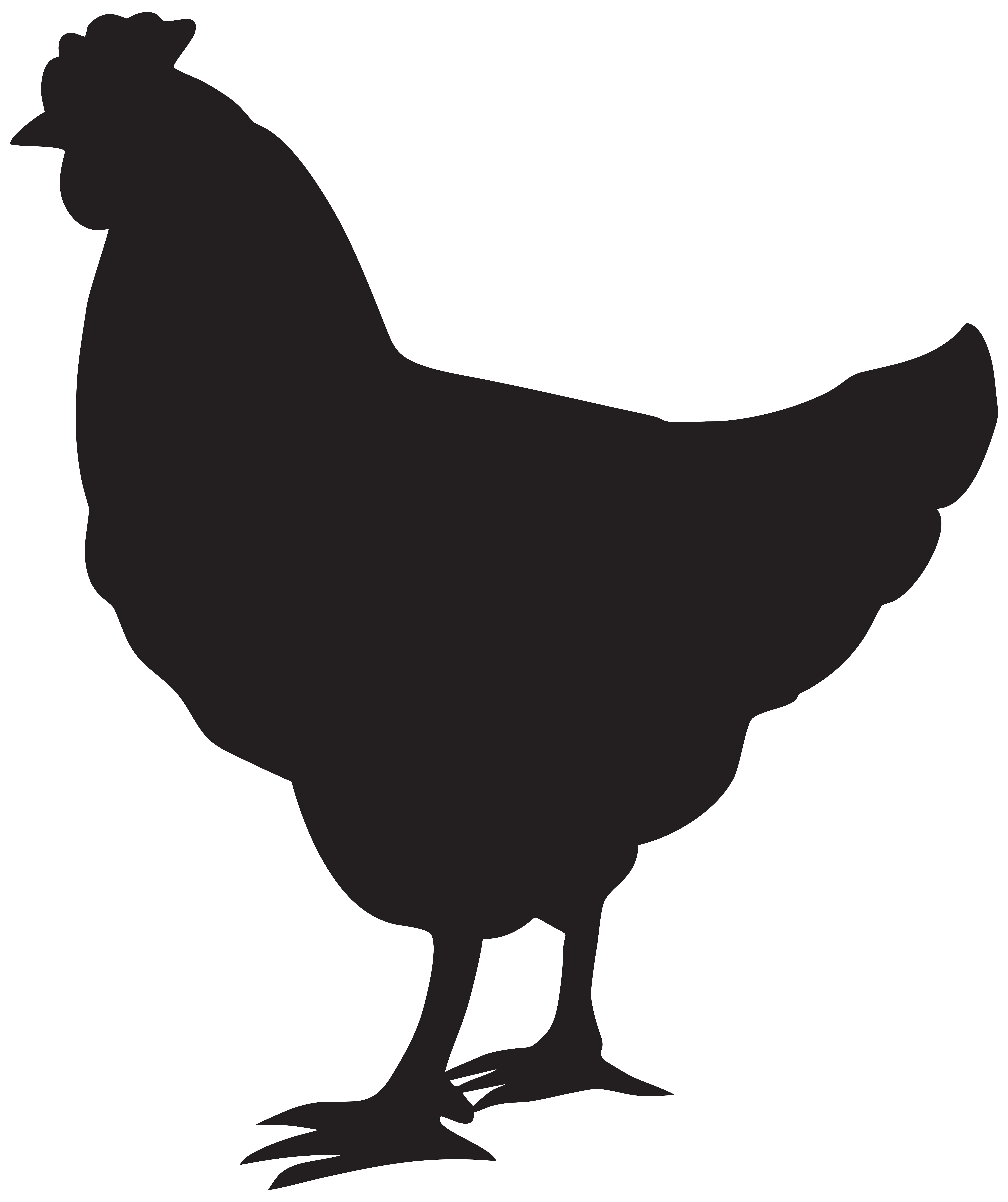 chicken silhouette clip art - photo #29
