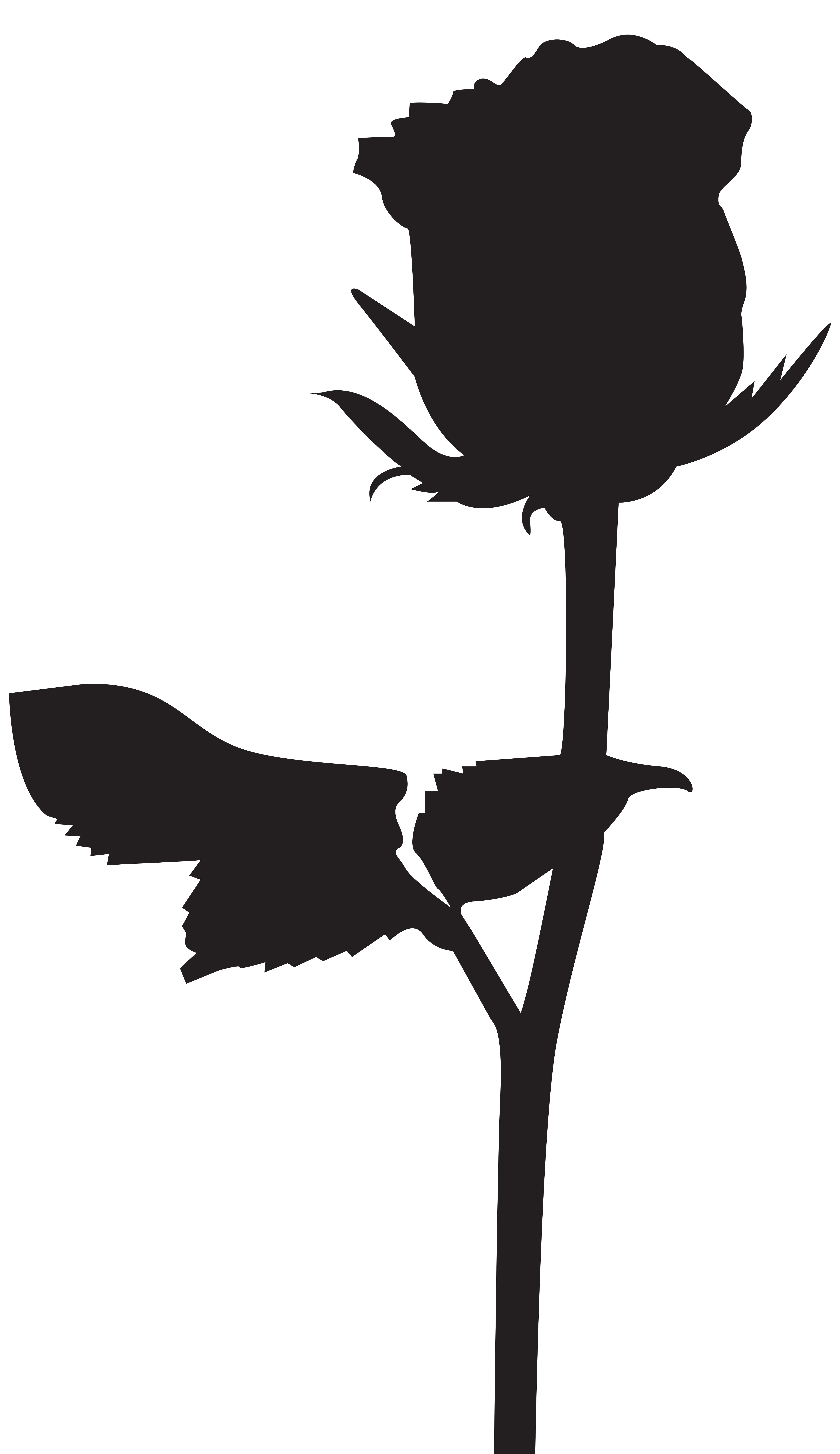 rose clipart silhouette - photo #12