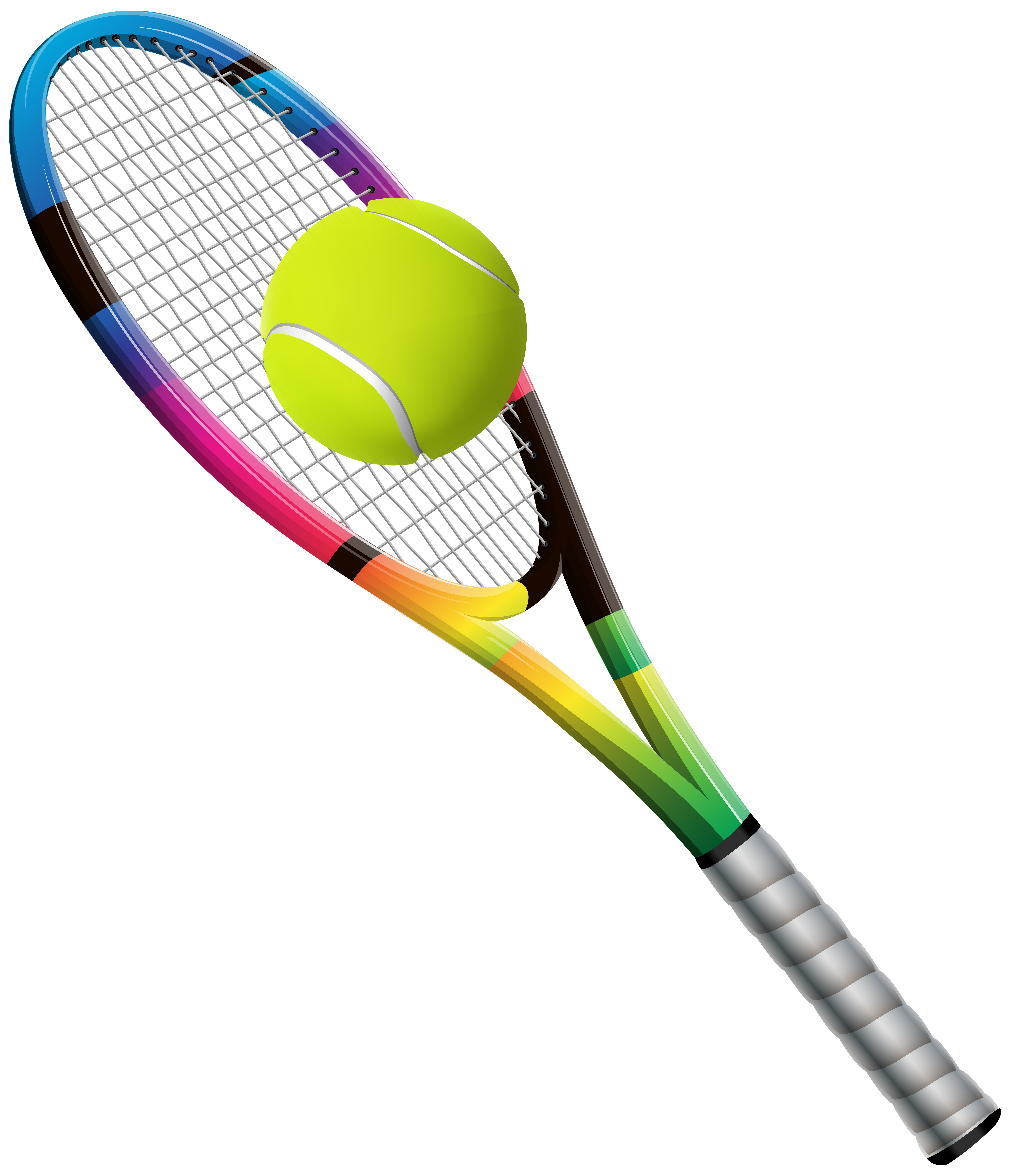 Tennis Racket and Ba