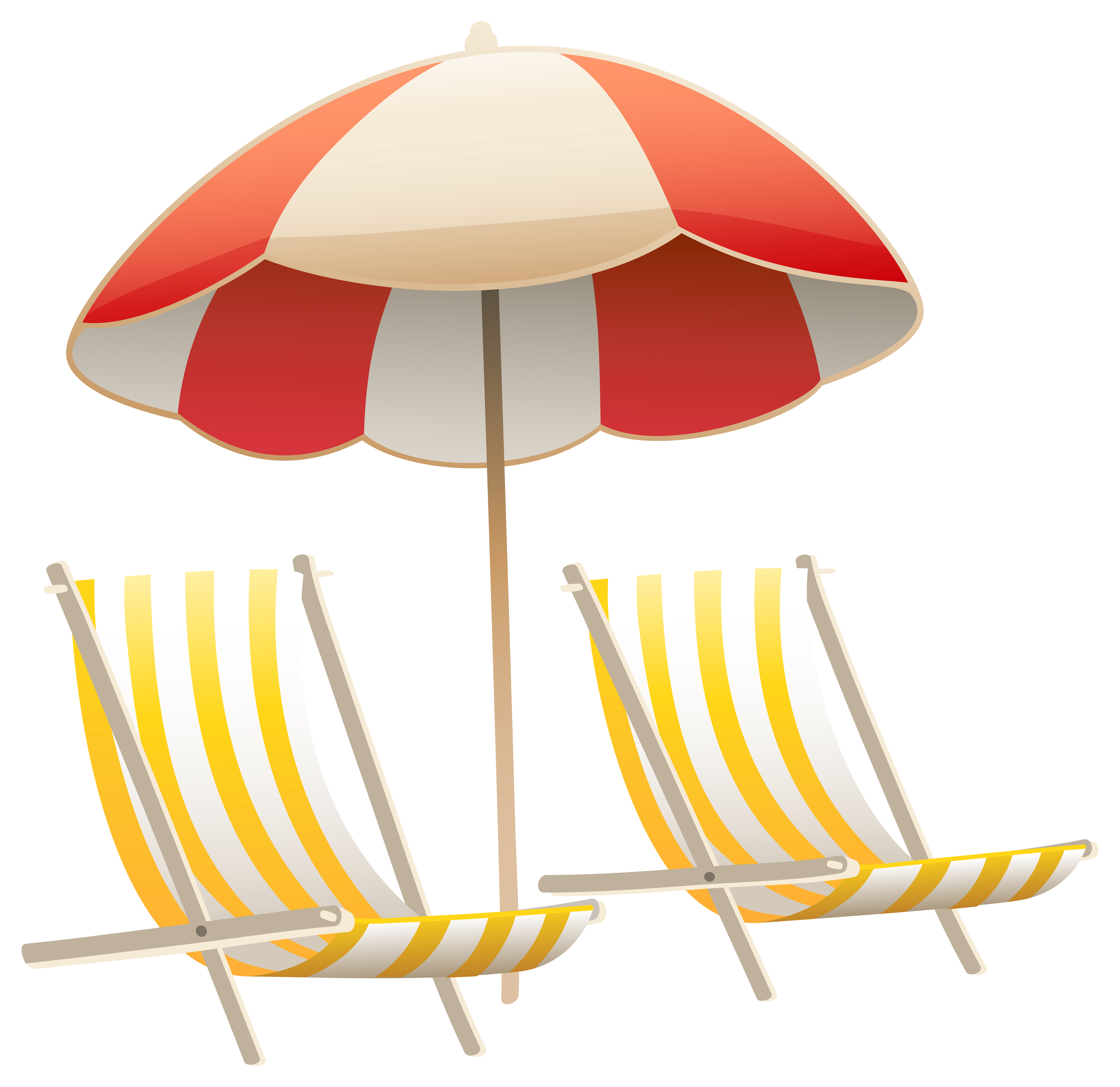 free clipart beach chair and umbrella - photo #43