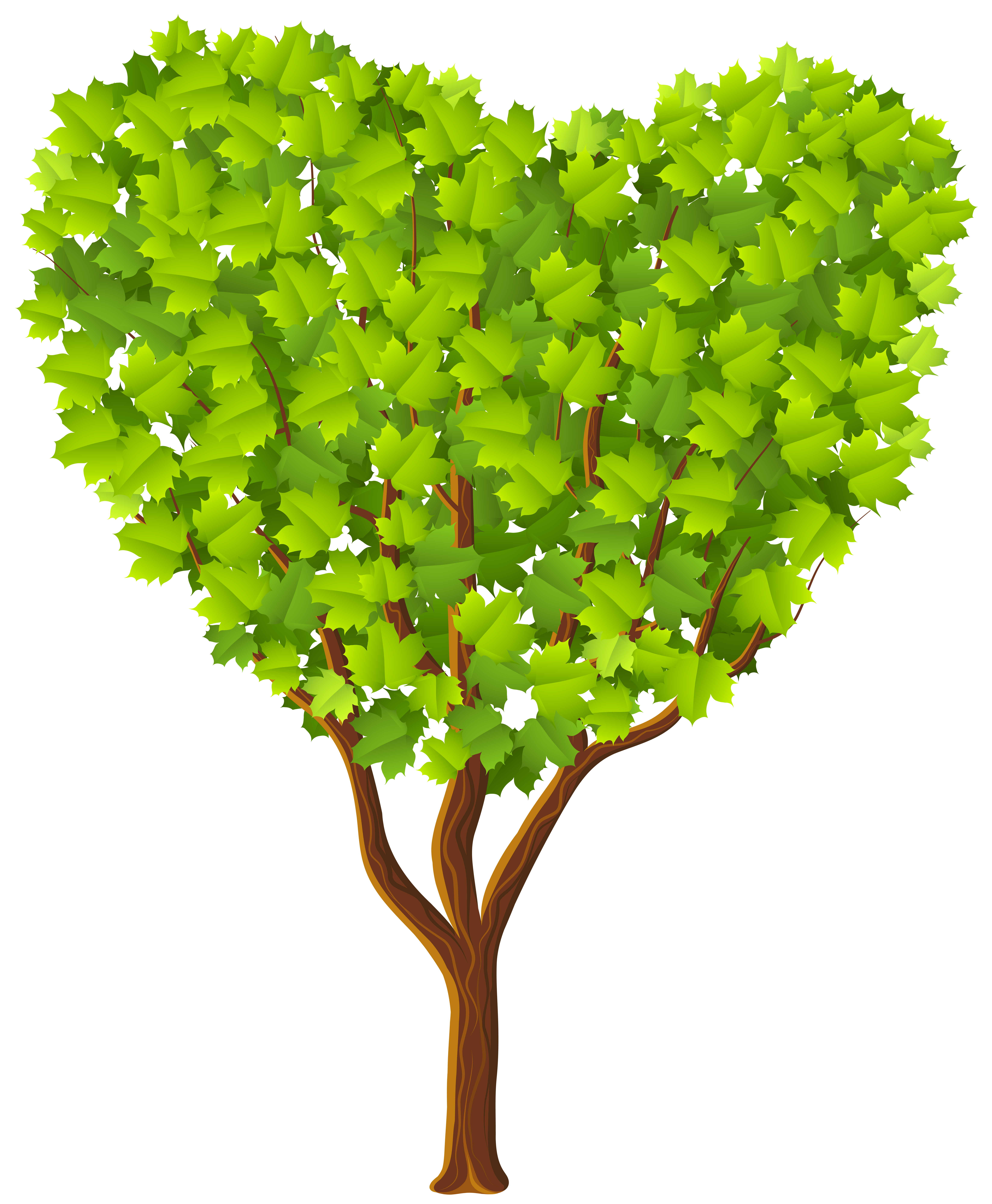 Green Heart Tree Transparent PNG Image | Gallery ...