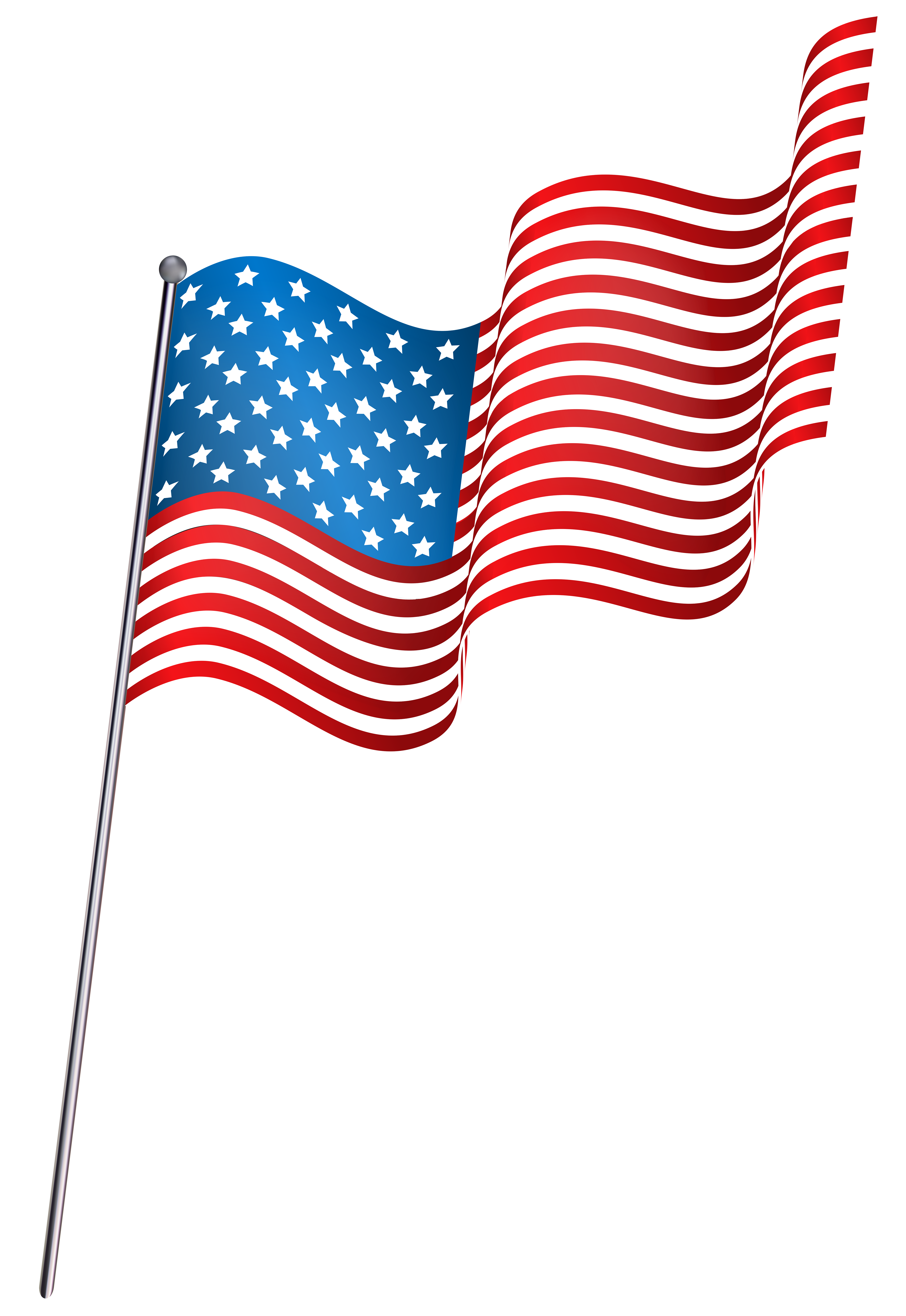 American Waving Flag PNG Clip Art | Gallery Yopriceville - High-Quality Images and ...