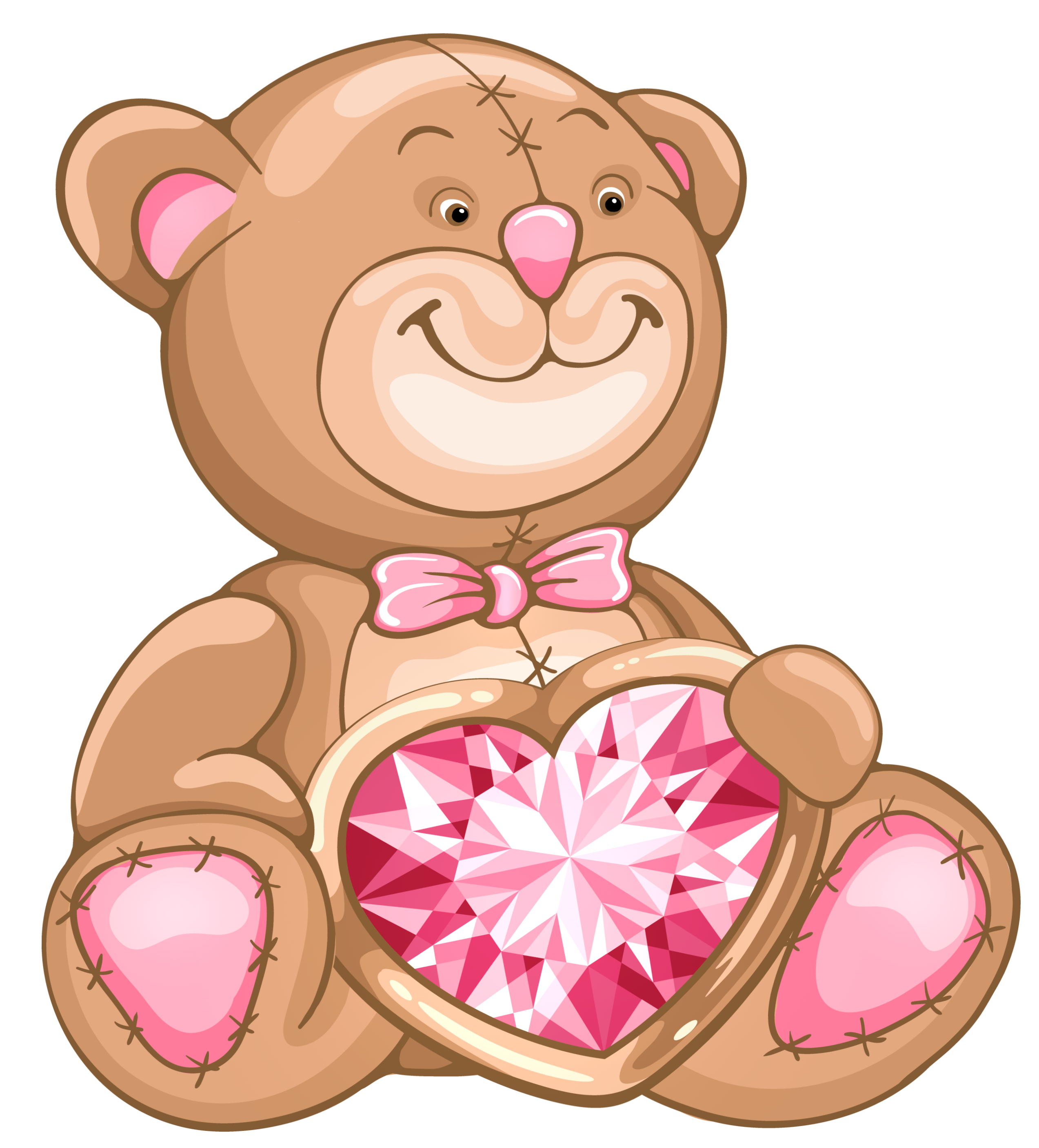 clipart teddy bear with heart - photo #24