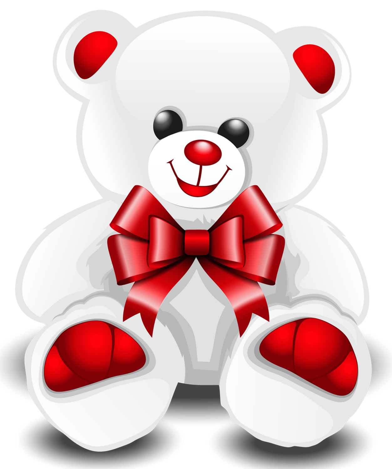 white teddy bear clip art - photo #21