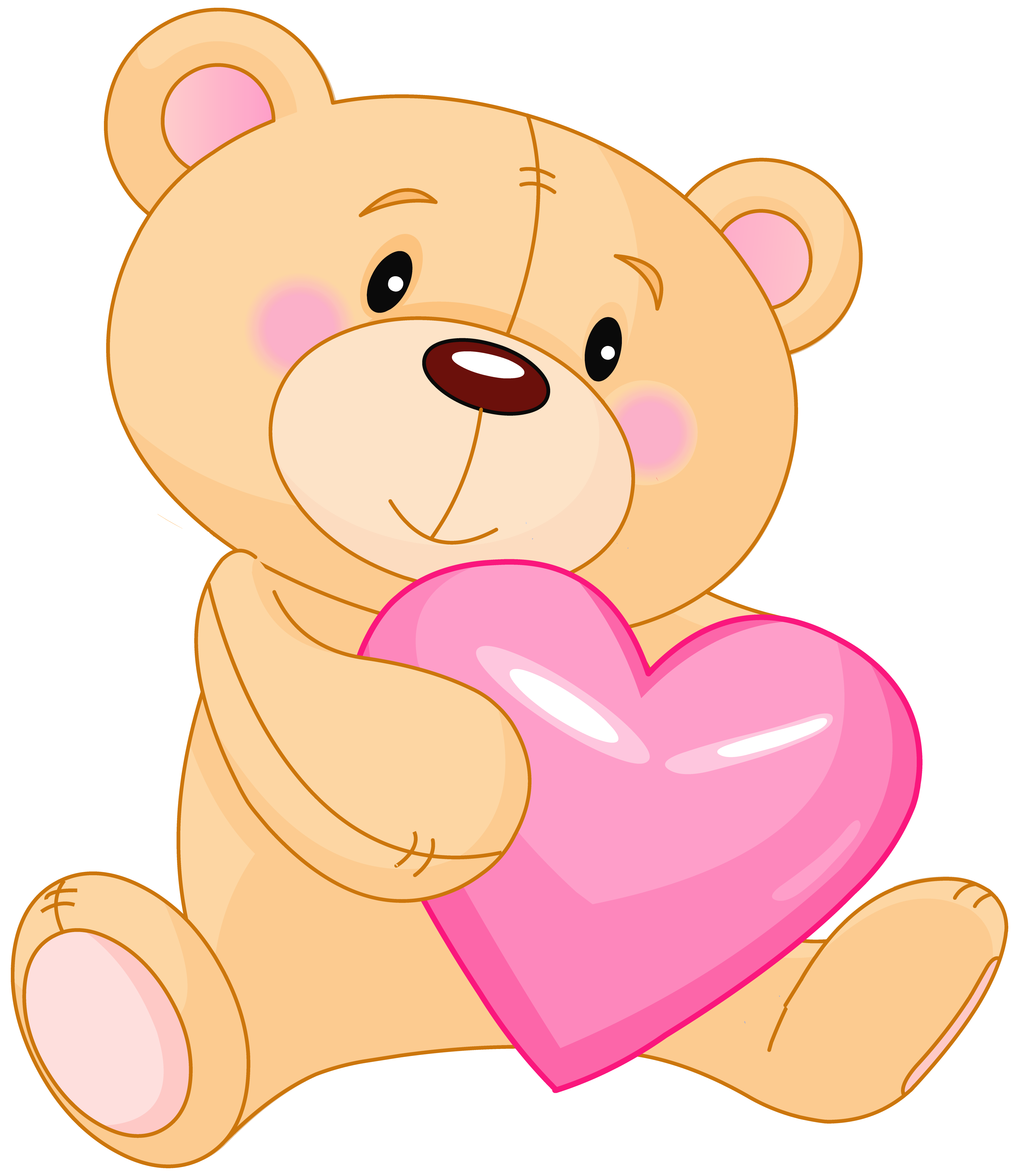 clipart teddy bear with heart - photo #19