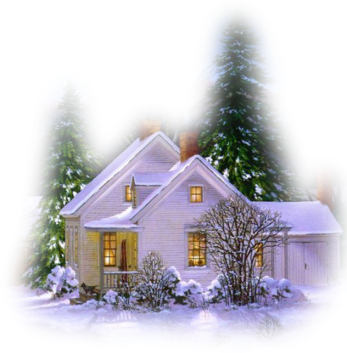 clipart house with snow - photo #43