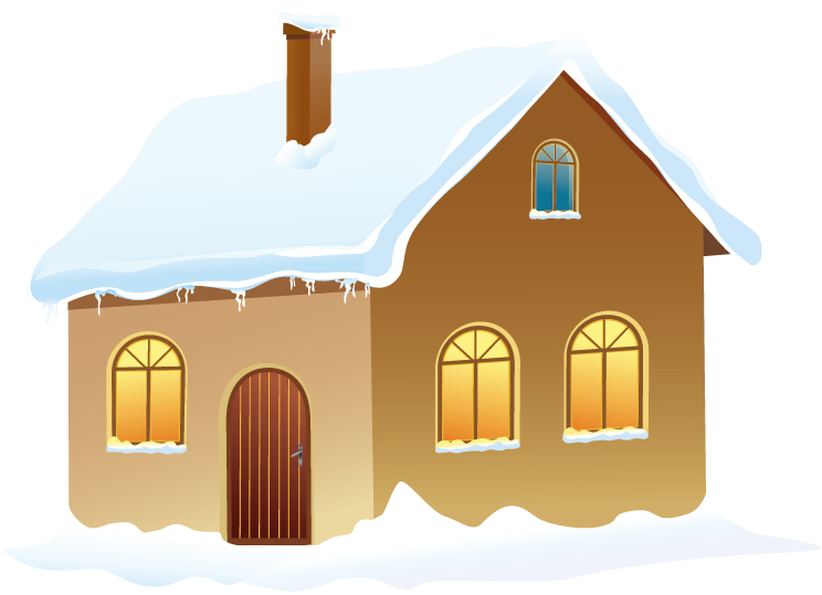 clipart house with snow - photo #3