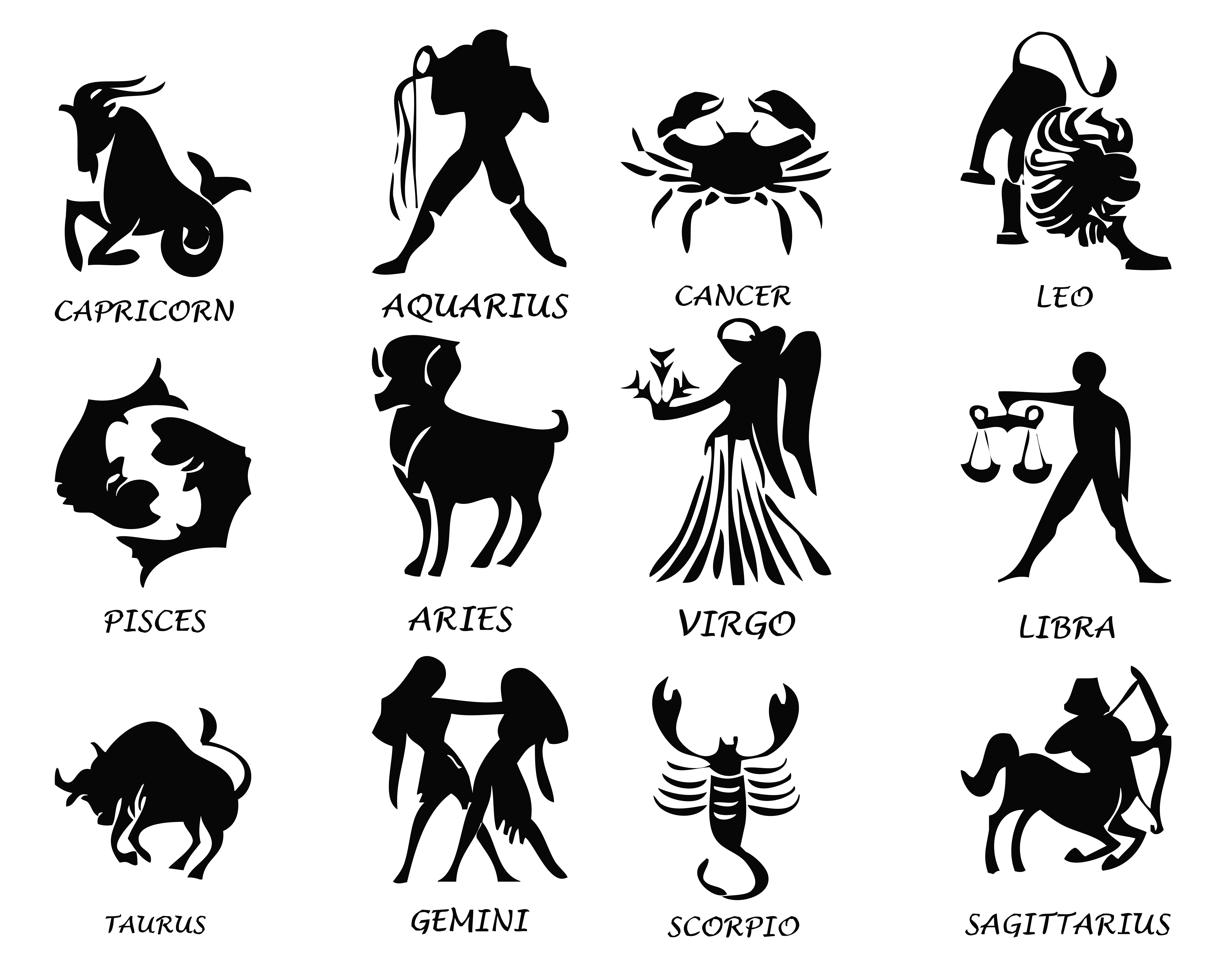 Transparent Zodiac Signs Set PNG Image | Gallery Yopriceville - High