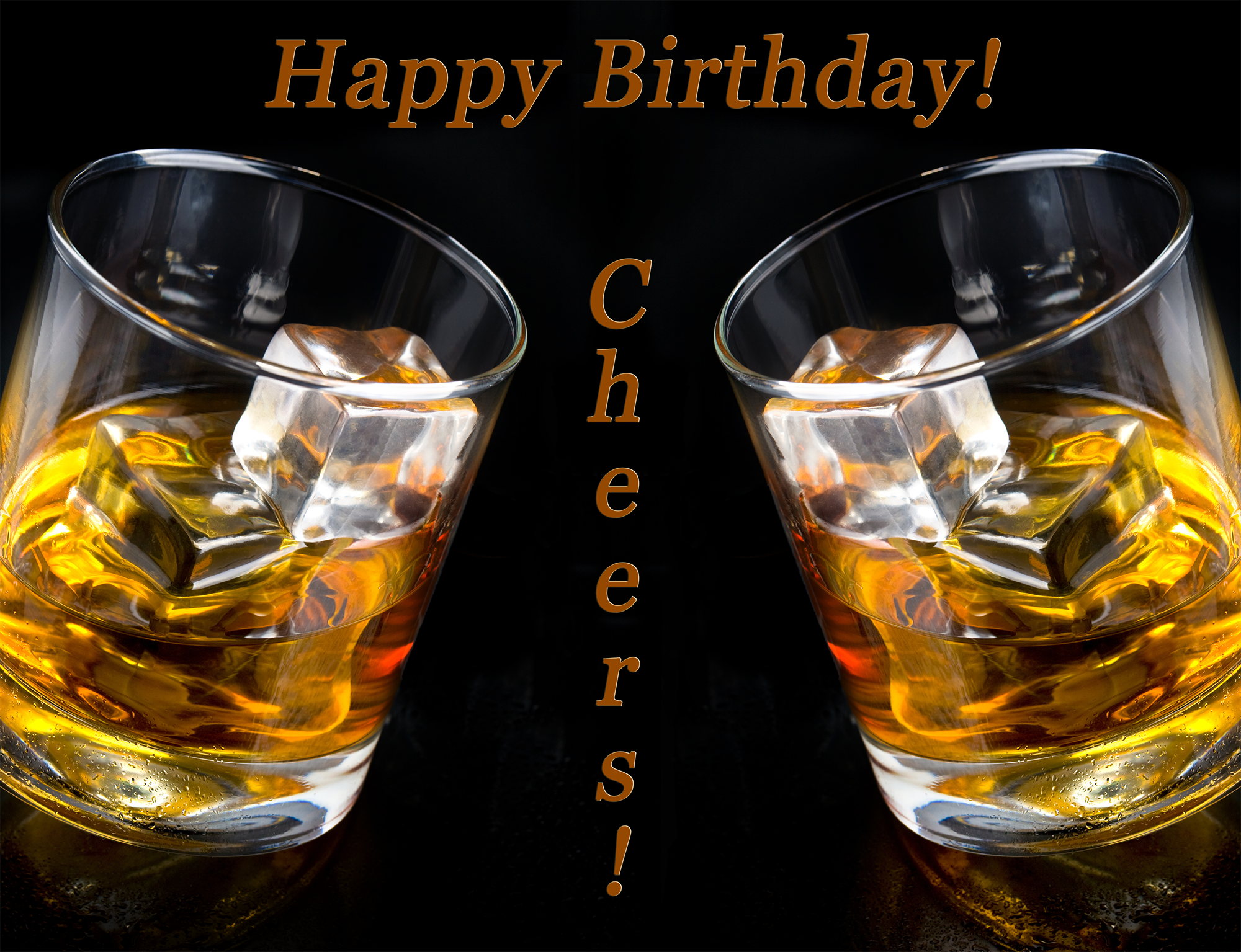 Happy Birthday Card Cheers Whiskey | Gallery Yopriceville - High