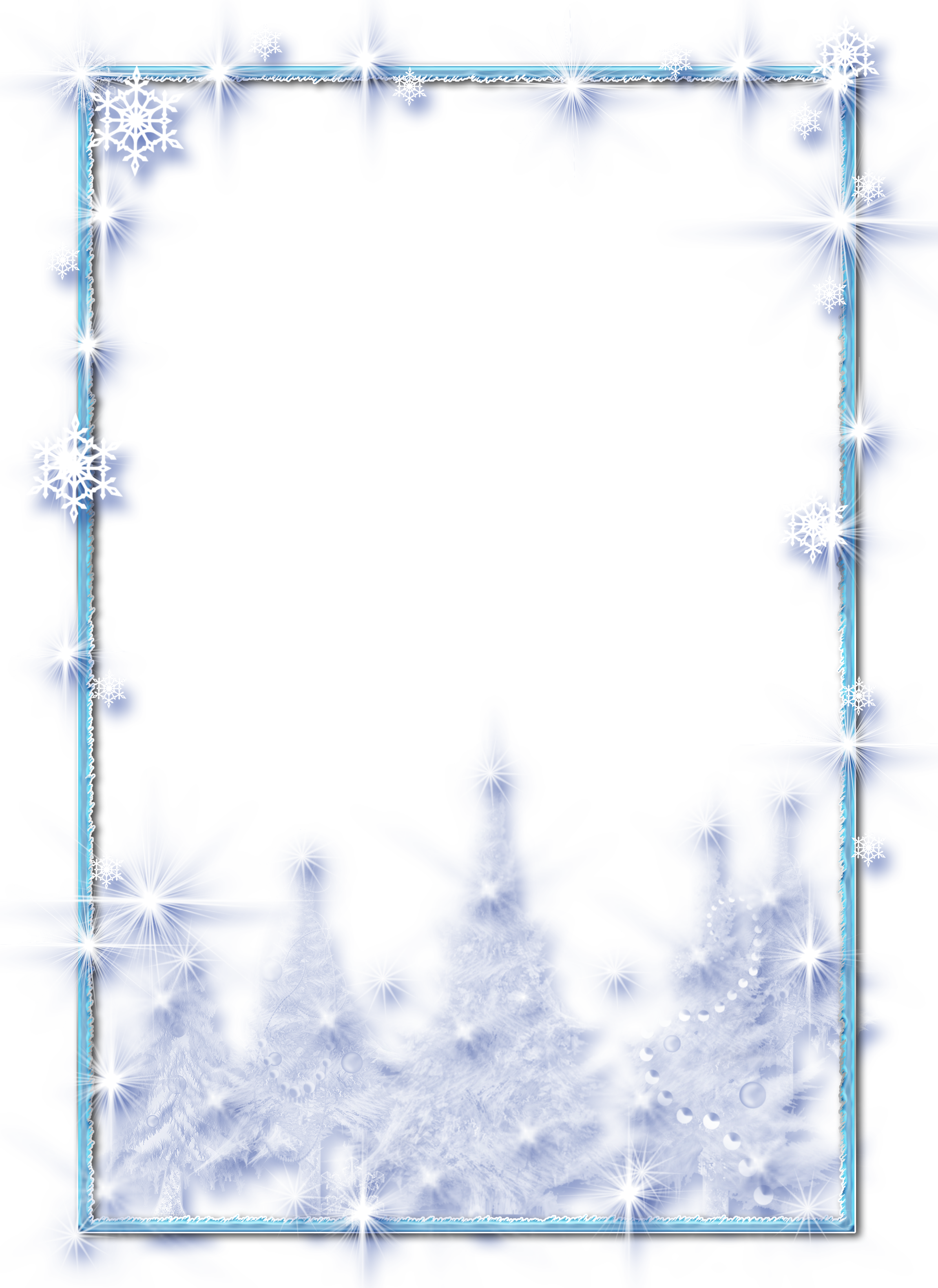 Large Christmas Transparent PNG Ice Photo Frame | Gallery Yopriceville
