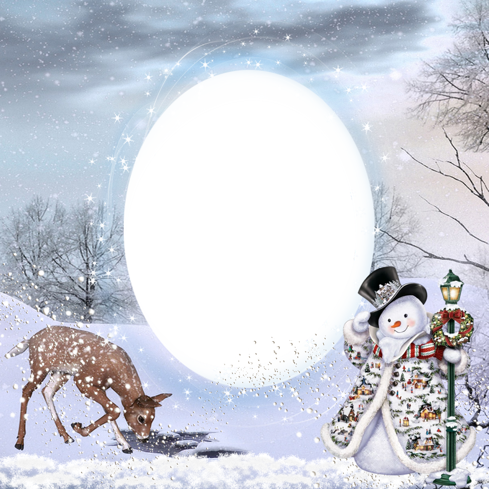 Transparent Christmas Winter PNG Photo Frame | Gallery Yopriceville