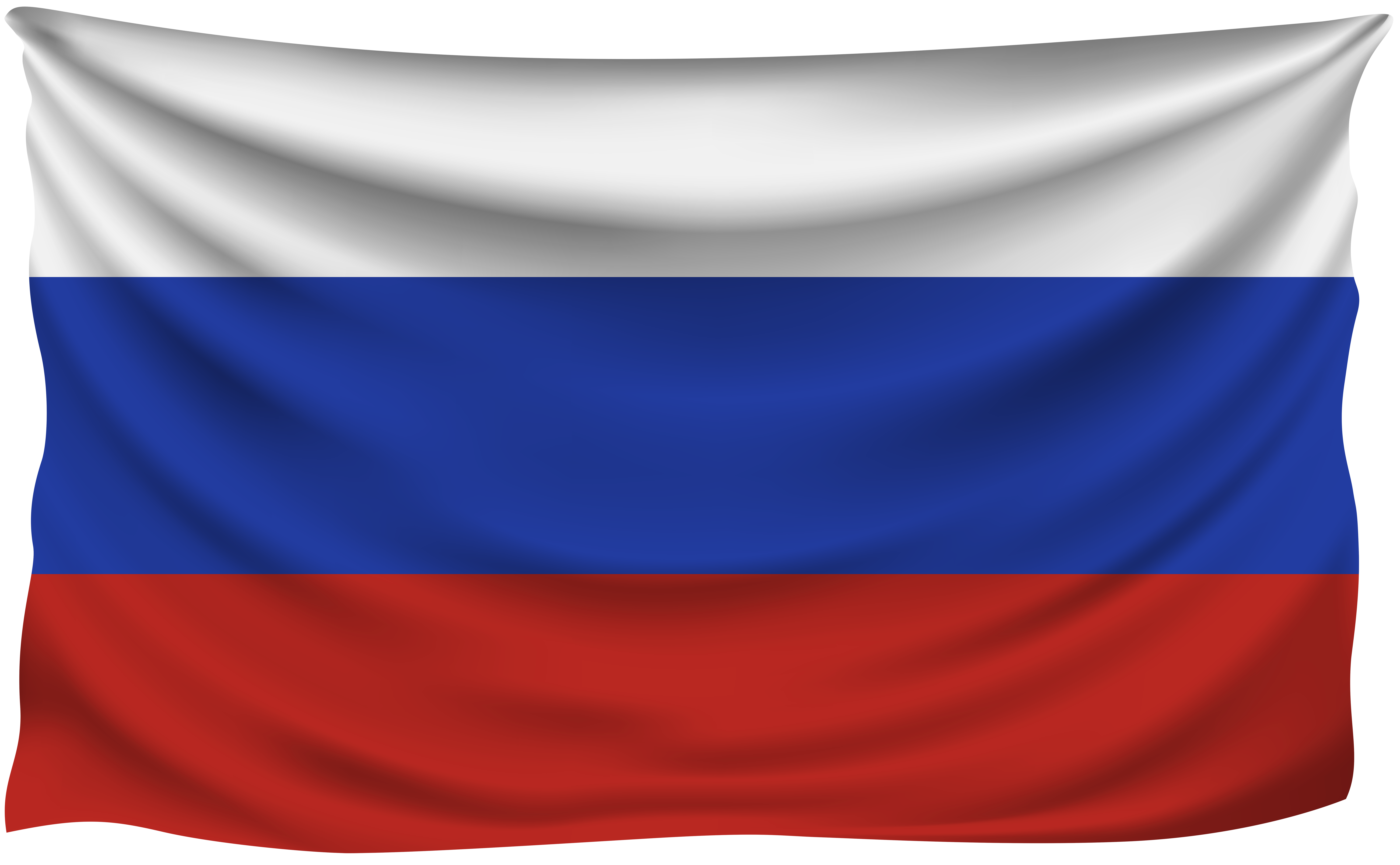 Russia Wrinkled Flag | Gallery Yopriceville - High-Quality Images and