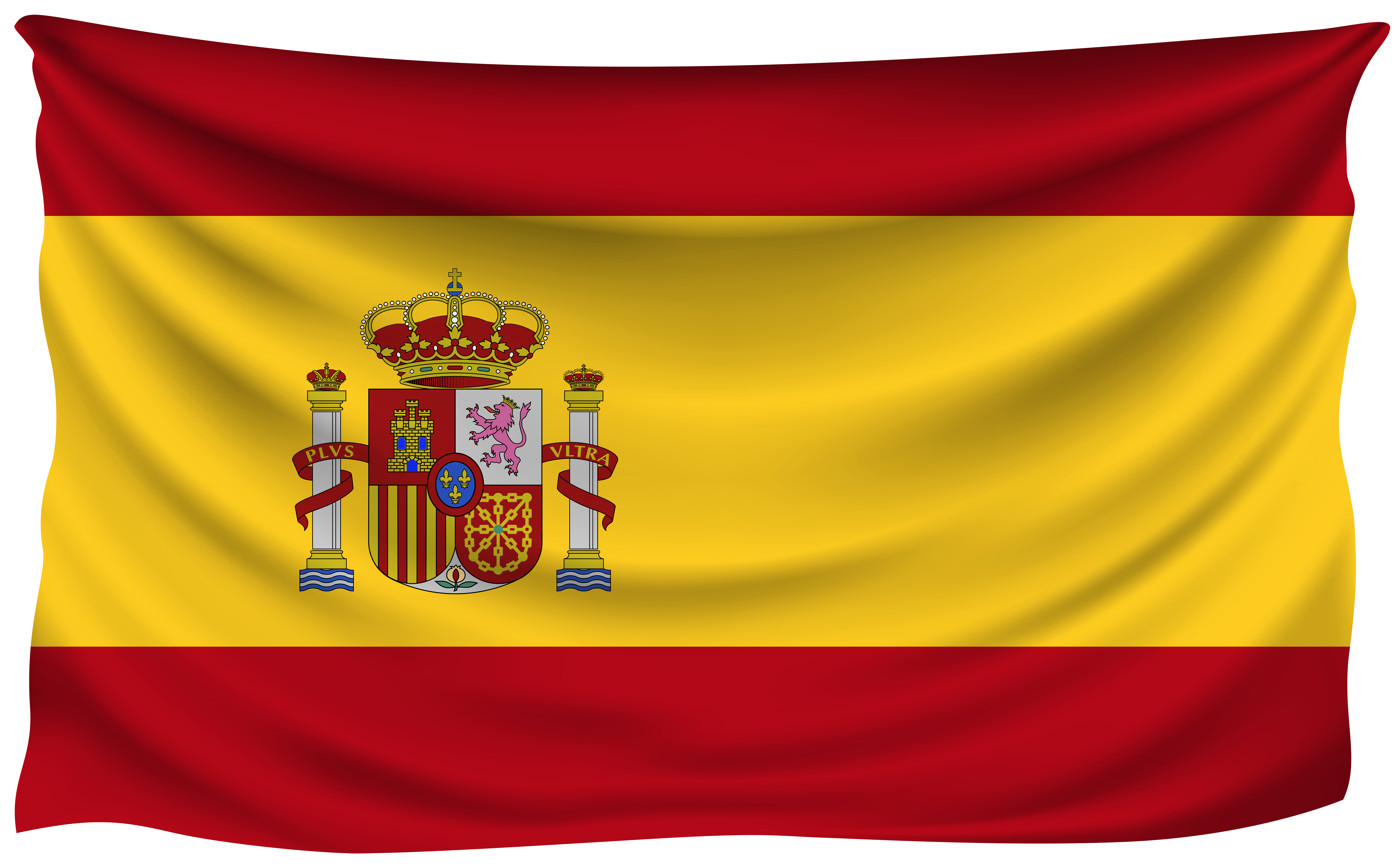 Spain Wrinkled Flag | Gallery Yopriceville - High-Quality Images and