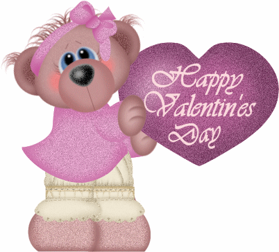 This gif image - Animated Bear Happy Valentine Day, is available for free download