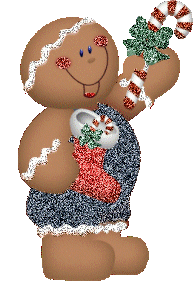 This gif image - Animated Gingerbread Christmas Cookie, is available for free download