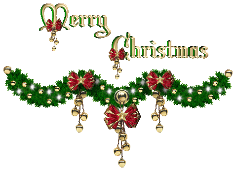 This gif image - Animated Merry Christmas garland, is available for free download