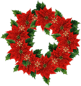 This gif image - Animated Red Christmas Wreath, is available for free download