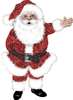This gif image - Animated Santa Waving, is available for free download