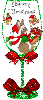 This gif image - Animated Wineglass Merry Christmas, is available for free download