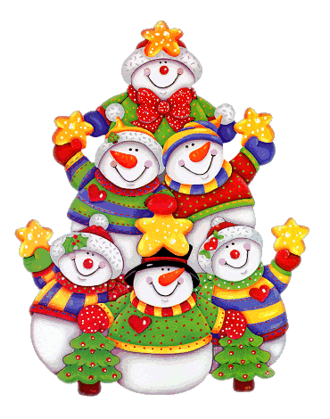This gif image - Christmas Snowman Group, is available for free download