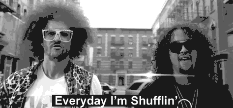 This gif image - Everyday I am Shuffling, is available for free download