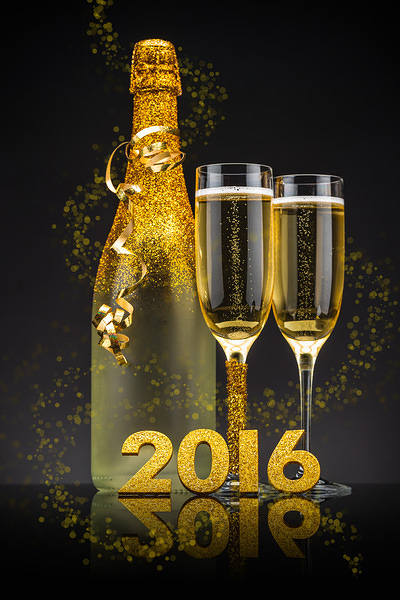 This jpeg image - 2016 New Year with Champagne Background, is available for free download