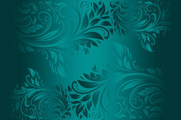 This jpeg image - Blue Satin with Ornaments Background, is available for free download