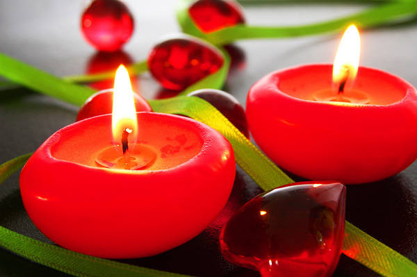 This jpeg image - Candles and Heart Background, is available for free download