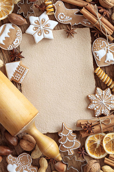 This jpeg image - Christmas Cookies Background, is available for free download