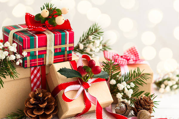This jpeg image - Christmas Gift Boxes Background, is available for free download