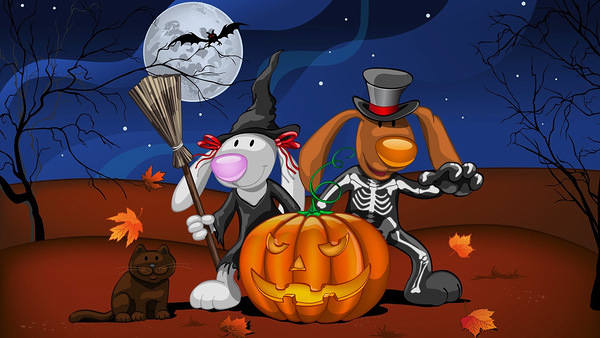 This jpeg image - Halloween Kids Background, is available for free download