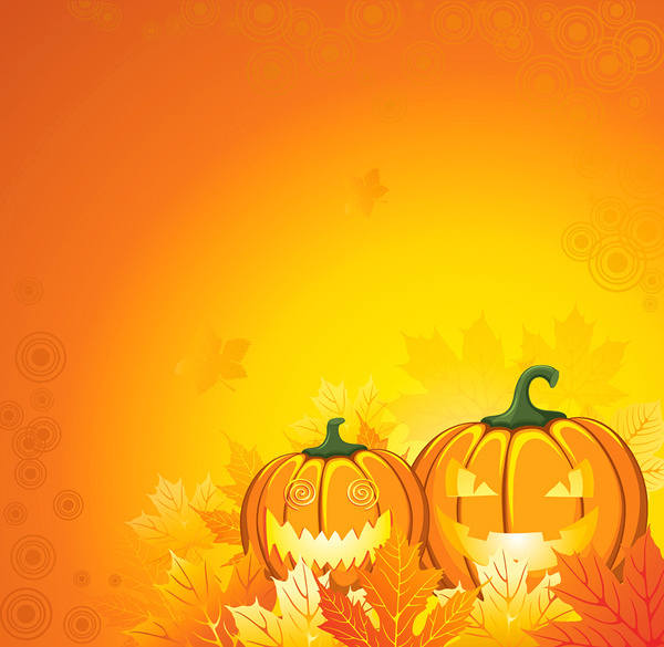 This jpeg image - Halloween Orange Pumpkin Background, is available for free download