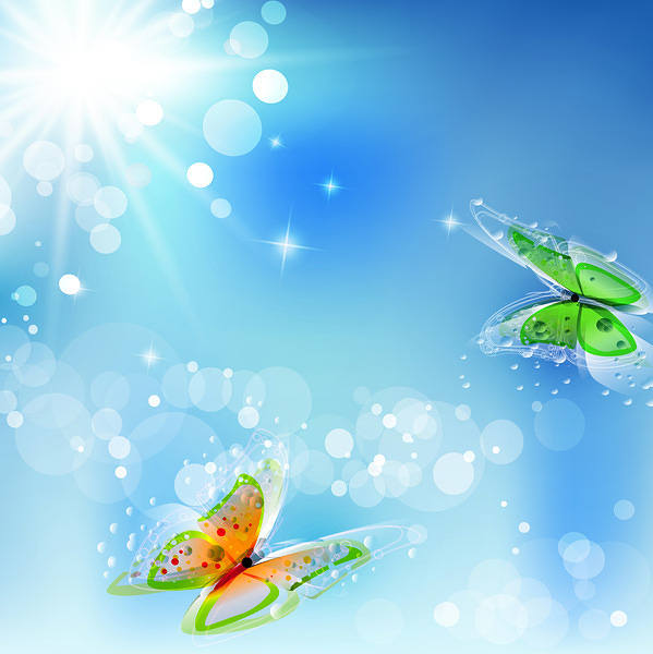 This jpeg image - Spring Butterfly Background, is available for free download