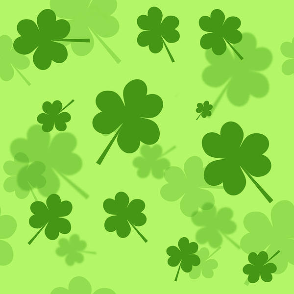 This jpeg image - St Patricks Day Shamrock Background, is available for free download