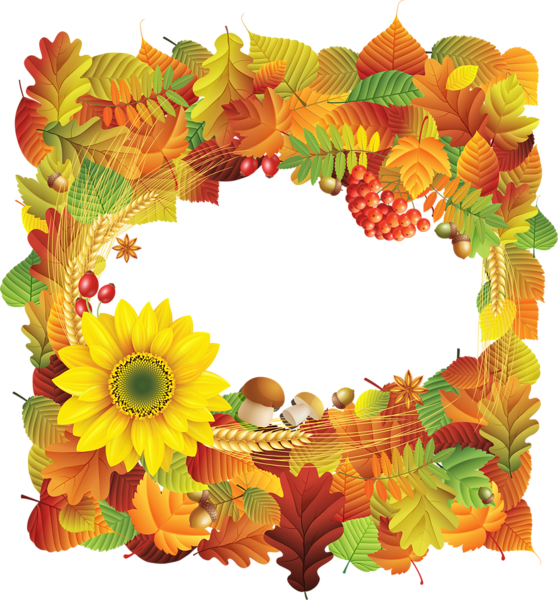 This png image - Autumn Style PNG Photo Frame, is available for free download