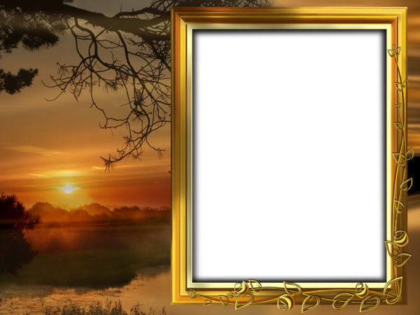 Beautiful Sunset Transparent PNG Frame | Gallery Yopriceville - High