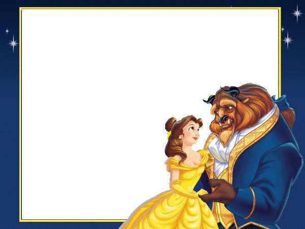 This gif image - Beauty and the Beast Children Transparent Frame, is available for free download